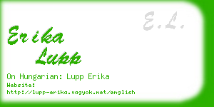 erika lupp business card